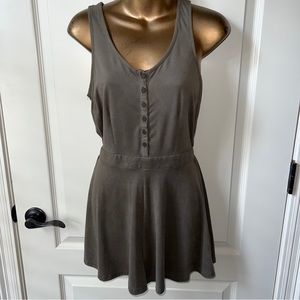 Others Follow Olive Green Poly Sleeveless Romper Size Small